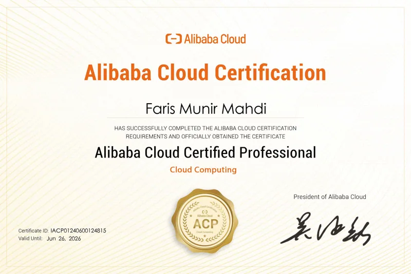 Alibaba Cloud Certified Professional