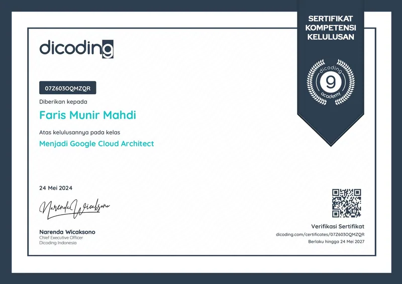Menjadi Google Cloud Architect
