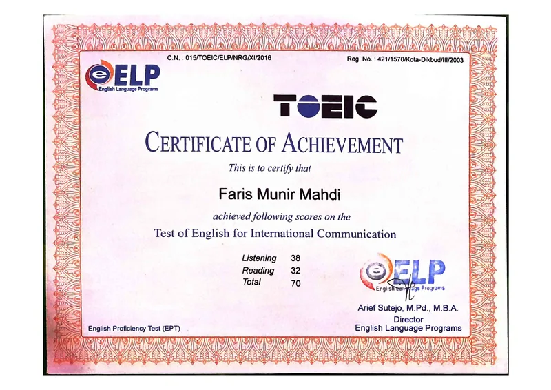 TOEIC: ELP